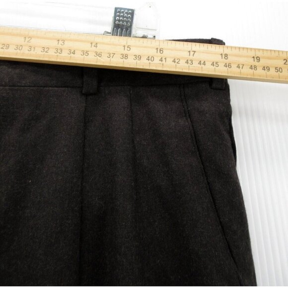 VINTAGE Burberry Pants 36X30 Wool Flannel Relaxed Cuffed USA Union Made - Picture 3 of 9